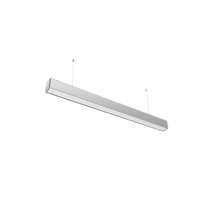 Pro VT-7-40 lumière linéaire menée 40W suspension samsung chip 6400K corps en aluminium argenté linkable - sku 601 - V-tac