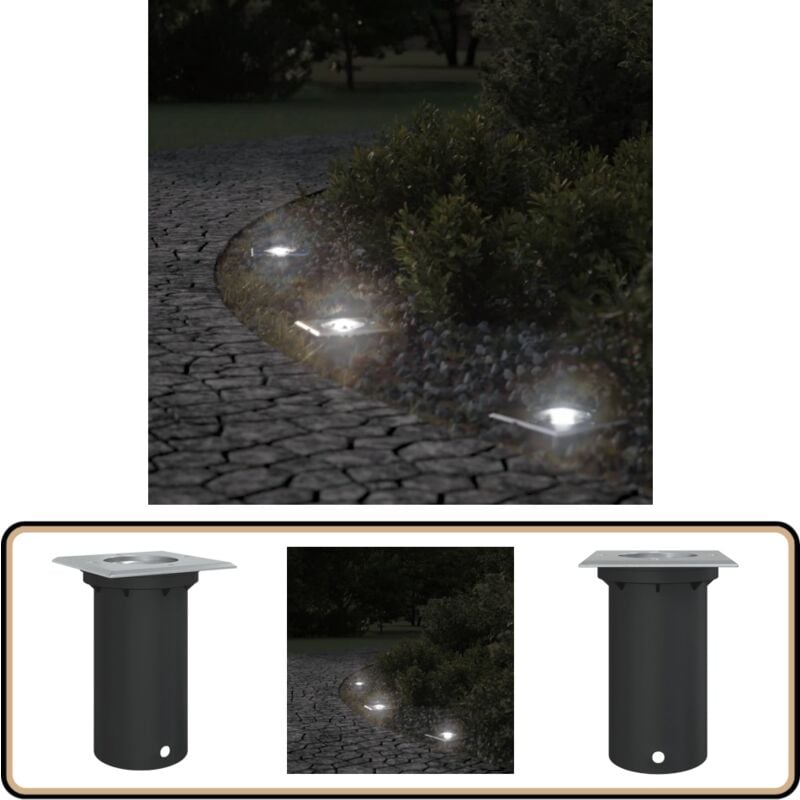 Lampes au sol d'extérieur carrée aluminium moulé sous pression - Lampe Exterieure - Éclairage Extérieur - Lampadaire Extérieur - Luminaire Extérieur