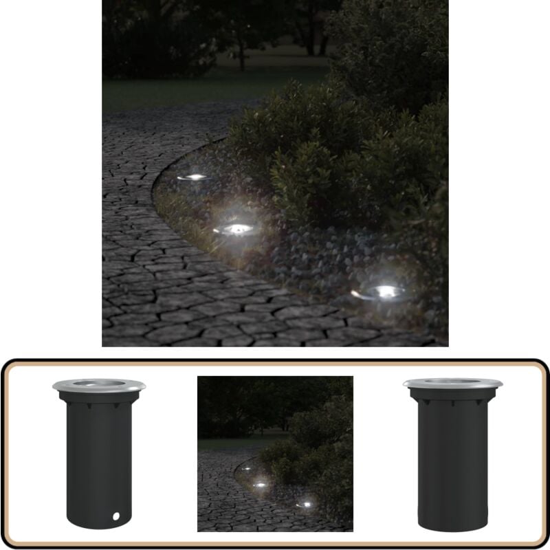 Lampes au sol d'extérieur ronde aluminium moulé sous pression - Lampe De Jardin - Éclairage Extérieur - Luminaire Extérieur - Lampadaire Extérieur