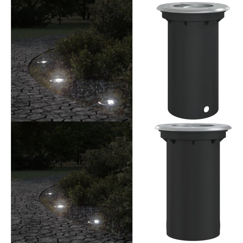 Lampes au sol d'extérieur ronde aluminium moulé sous pression - Lampe De Jardin - Éclairage Extérieur - Luminaire Extérieur - Lampadaire Extérieur