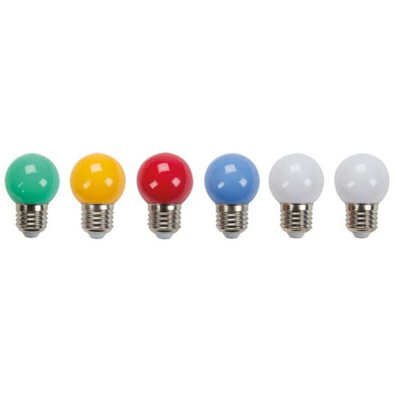 HQ-Power Lampe led, 0,6 w, 6 pièces, différentes couleurs