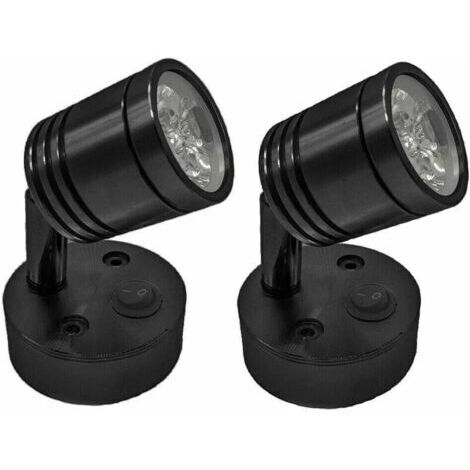 Lampes de camping-car à LED 12 V, lampe de lecture murale pour voiture, camping-car, bateau, éclairage intérieur, lampe de camping-car avec interrupteur blanc froid
