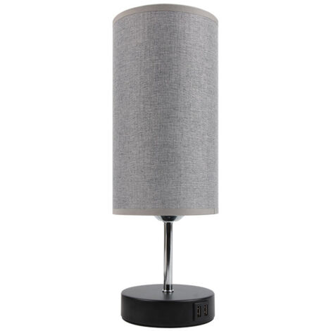 Lampes de Chevet à Commande Tactile, 3 Températures de Couleur et Luminosité Continue, Ports de Charge USB, Lampes de Chevet AmpoulesChambre d'enfants Bureau