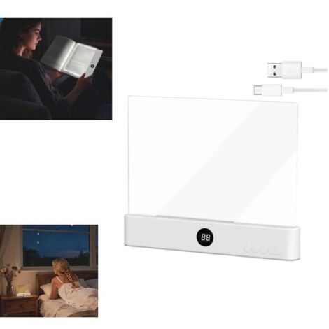 Lampes de lecture intelligentes à panneau plat, idéales pour lire le soir.