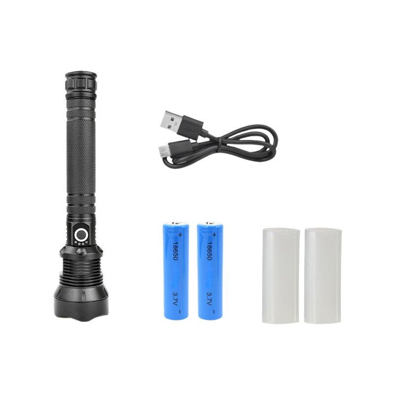 Lampes de poche rechargeables 990 000 lumens, lampe de poche LED super lumineuse haute luminosité avec câble USB, 5 modes, étanche, lampe torche