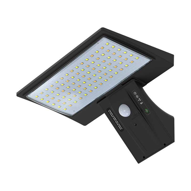Lampes de sécurité solaires, projecteurs solaires d'extérieur étanches avec détecteur de mouvement, 2600 mAh, haute capacité, 90 led, lampes murales
