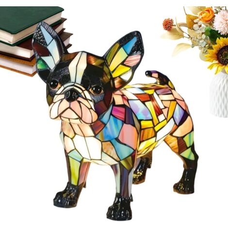 Lampes de table LED en forme de chien, lampe de table en