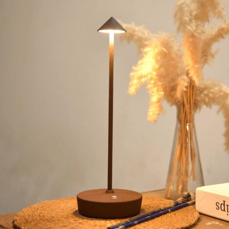 Lampes De Table Rechargeables – Lampe De Bureau LED À Batterie 3600mAh, Portable, Tactile Et À Intensité Variable, Veilleuse De Table Pour Salle À Manger Et Maison