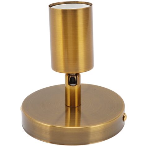 Lampes de vanité pour Salle de Bain, Base de Lampe Murale E27 E26 180 Degrés vers le Haut et vers le Bas, Douille D'ampoule de Décoration en Fer Réglable pour Bedro (Or)