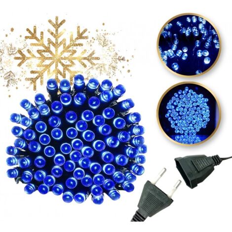 Lampes intérieures/extérieures 100 LED bleues LAMP01N