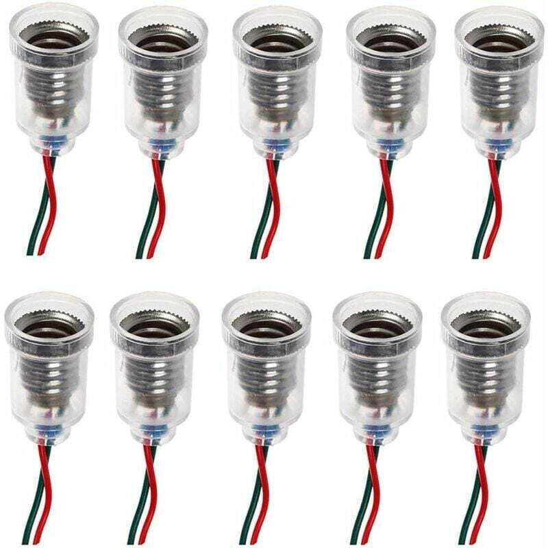 Lampes LED E10 Base de vis-à vis de petite bougie Ampoules Mont petites ampoules Porte-lumière de base avec fil Culot Socket pour Home Expérience