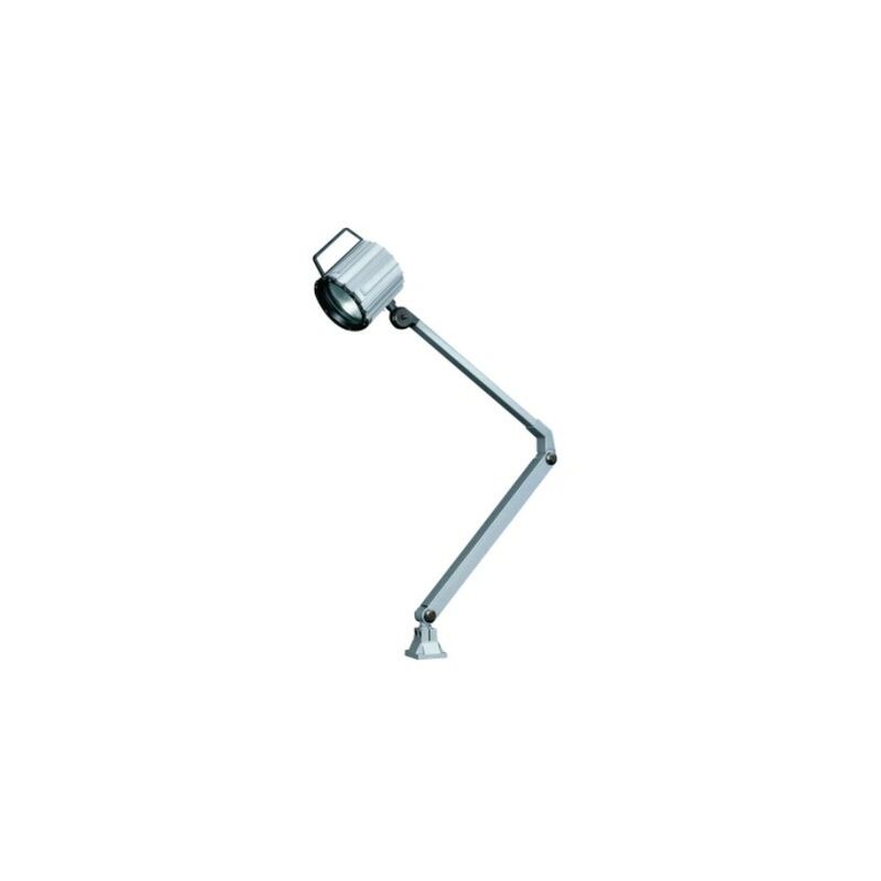 Rs Pro - Lampe d'atelier halogène 70W - 24V - IP65 - Avec ampoule - Anodisé gris