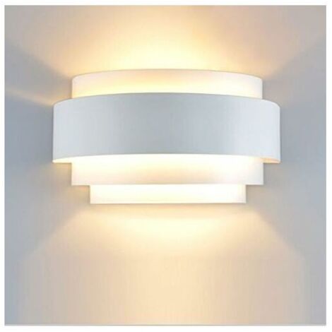 Lampes murales LED Design simple Applique murale Lampe d'intérieur Lampe en métal pour chambre Escalier Boutique Salon Bureau Porche Blanc chaud [Classe énergétique A++] - RWLumière et éclairage ›Écla