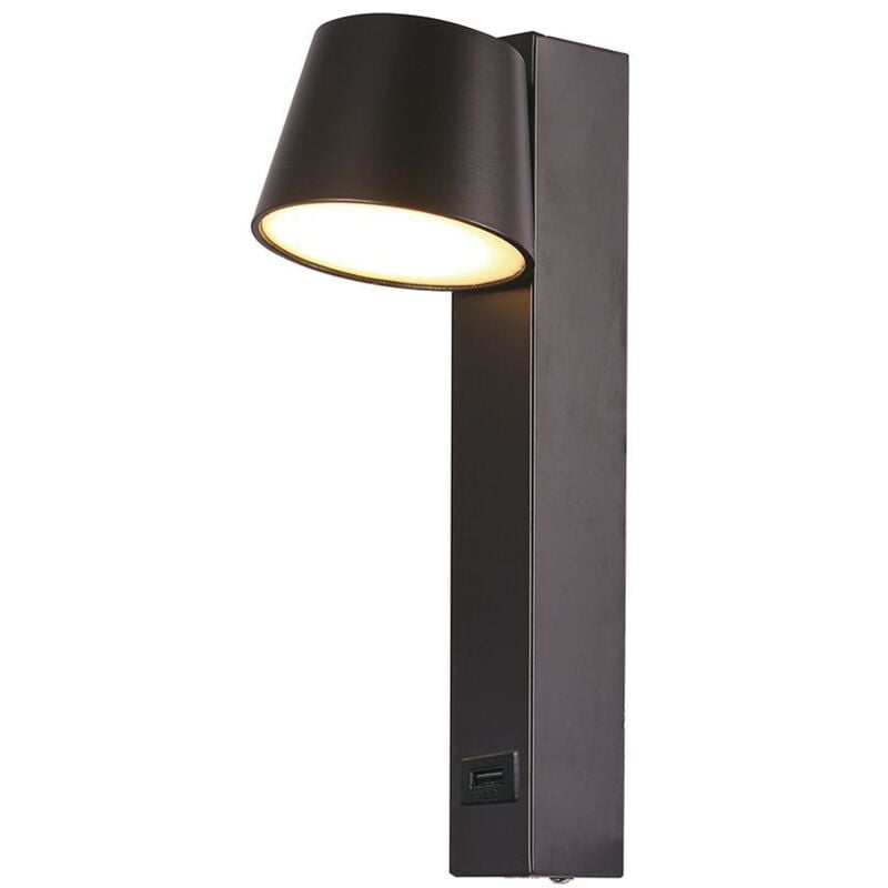 V-tac - Applique led orientable - IP20 - Noir - 8W- 900 Lumens - 3000K