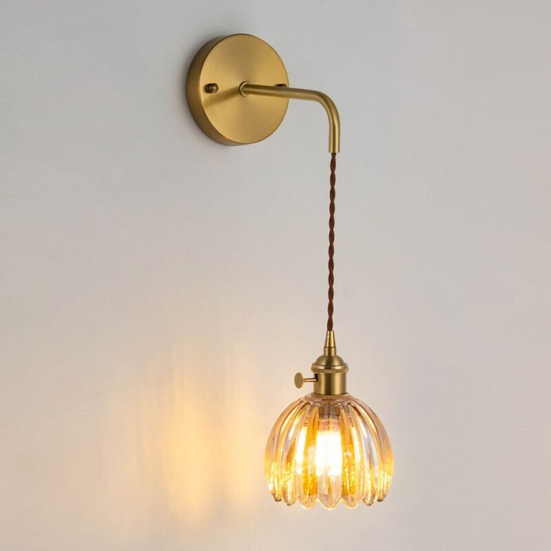 Senderpick - Lampes murales vintage Lumière Applique murale florale Lampe à montage mural