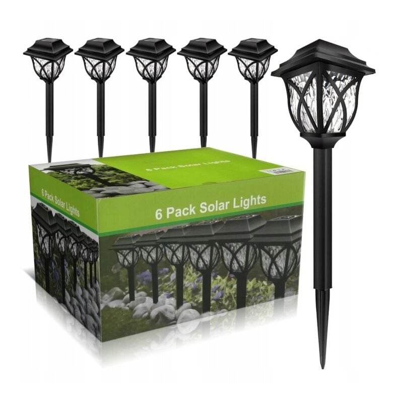 Lampes Pompées Lampadaire Led Éclairage De Jardin Set De 6 Pcs 43cm