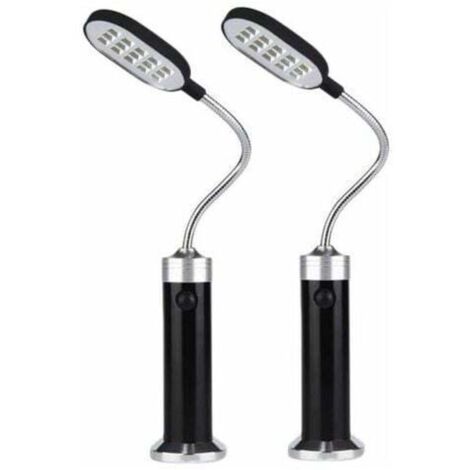 Lampes pour Barbecue Base MagnéTique LéGèRe pour Barbecue - Col de Cygne Flexible Une 360 DegréS Lot de 2