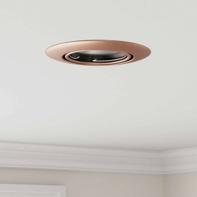Vidaxl - Spots encastrés 6 pcs Ronds GU10 Cuivre Ø90 mm Acier