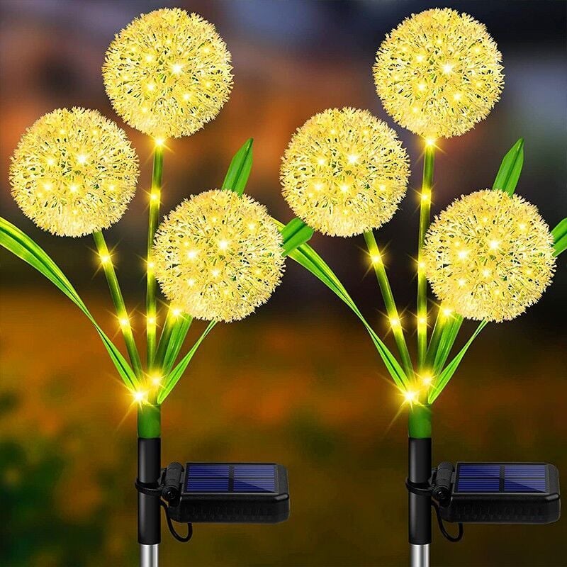 SNQ - Lampes solaires de jardin à led avec 2 modes, lampes solaires de jardin colorées et imperméables pour patio, cour, pelouse, allée, mariage et