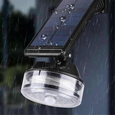 Lampes solaires de jardin, lampe solaire extérieure étanche avec détecteur de mouvement