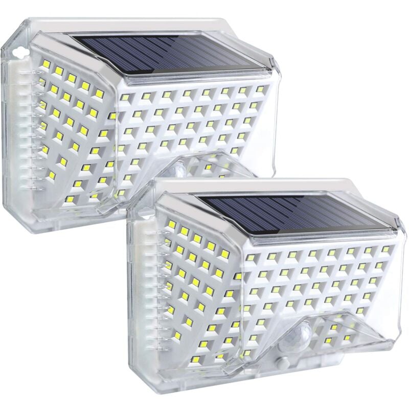 Lampe Solaire Extérieure 270° Éclairage led avec Capteur de Mouvement Étanche