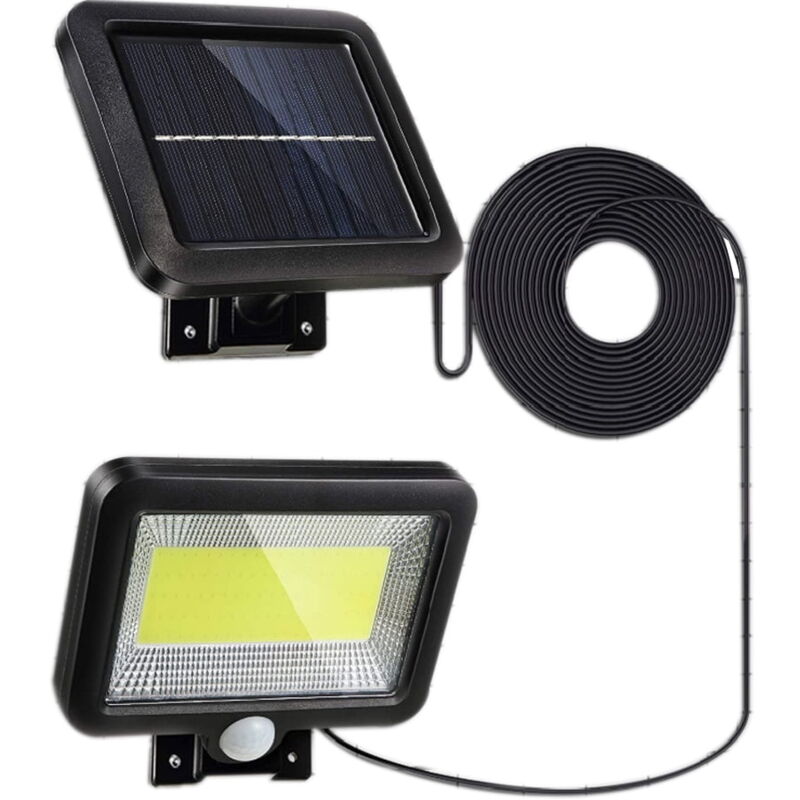 Lampes solaires d'extérieur à induction, étanches, pour jardin, terrasse, allée, garage, intérieur - cob