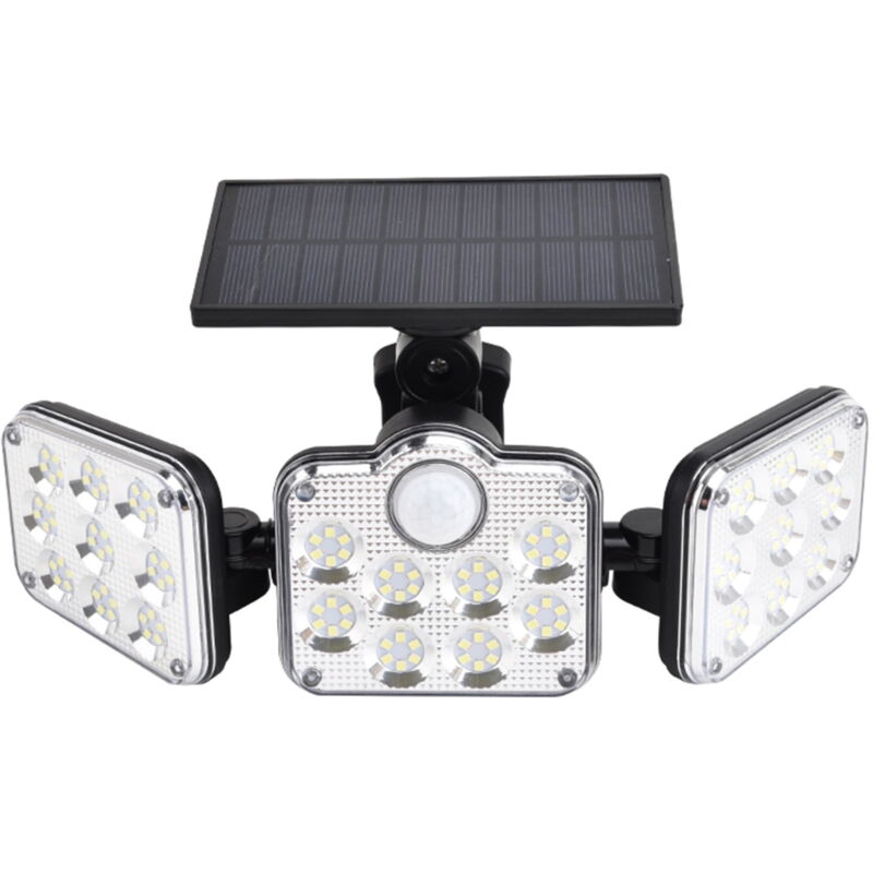 Lampes solaires d'extérieur à led, éclairage d'extérieur étanche avec capteur, éclairage d'extérieur à led avec poteau, applique murale solaire,