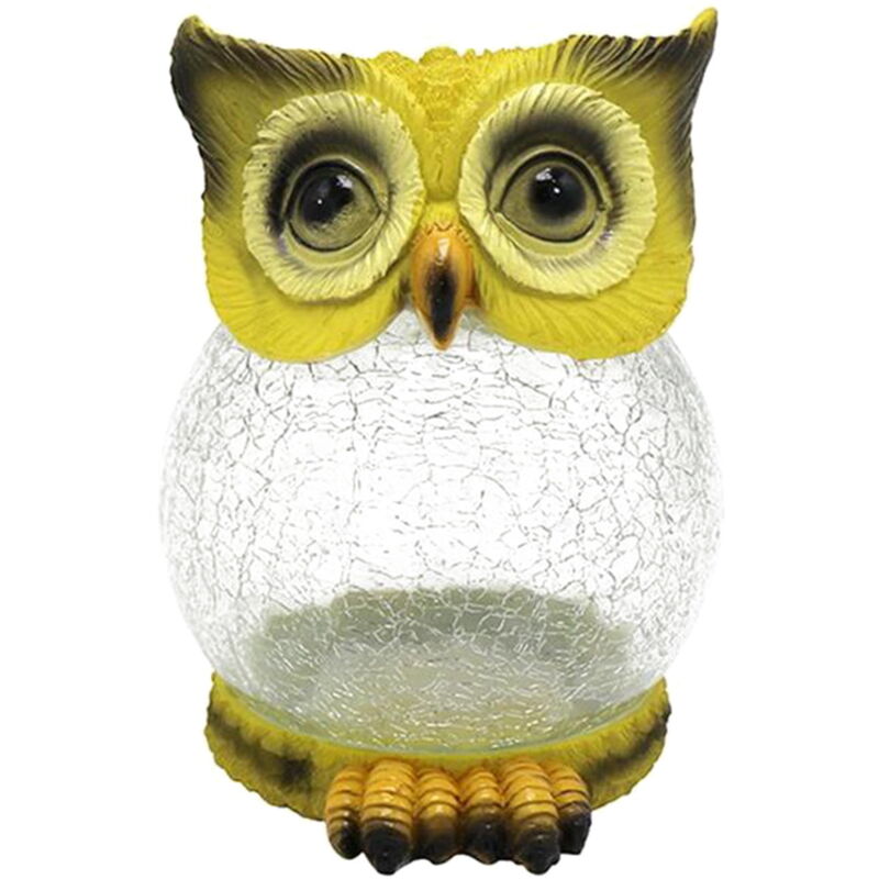 Lampes solaires d'extérieur à led, lampe d'extérieur étanche à led, lampe de jardin d'extérieur en forme de hibou, veilleuse pour jardin, cour, allée
