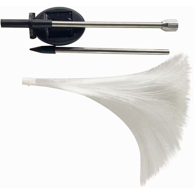 Lampes solaires d'extérieur à led, lampe d'extérieur étanche en fibre optique, prise de terre, luminaire décoratif d'extérieur, idéal pour un jardin,