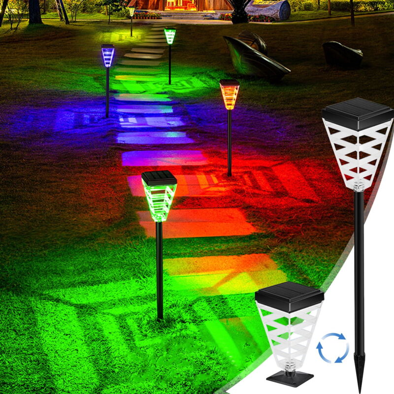 Lampes solaires d'extérieur avec détecteur de mouvement, lampes de sécurité solaires étanches, modes d'éclairage pour jardin, terrasse, cour