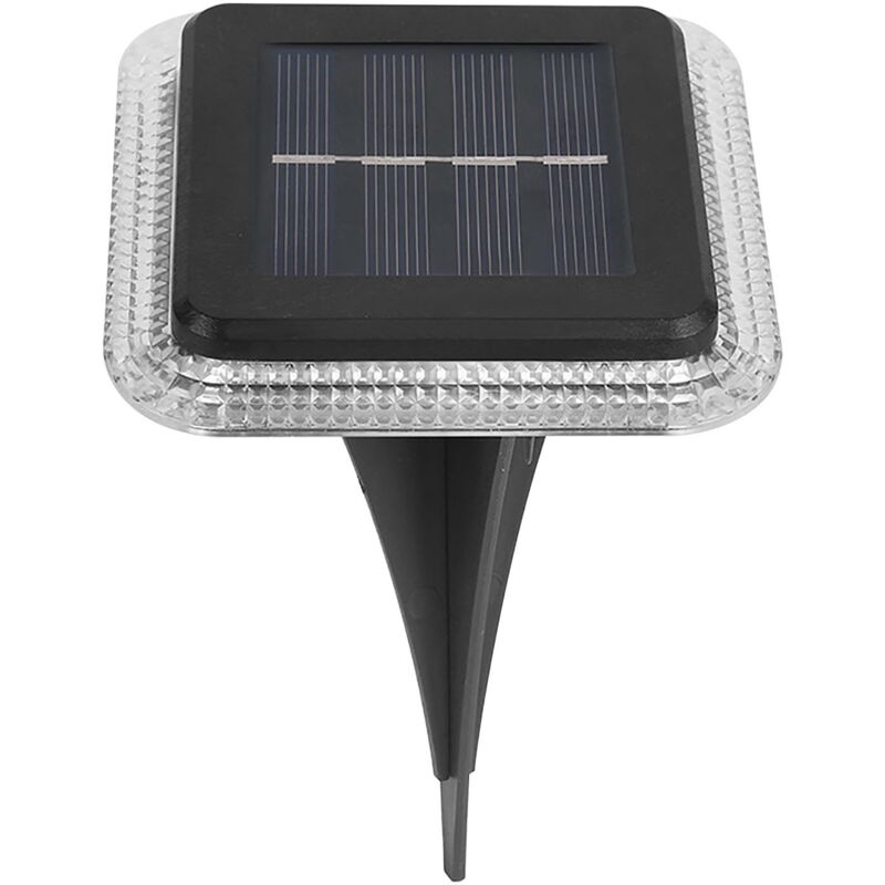 Lampes solaires d'extérieur, lot de 2 lampes led étanches, éclairage d'extérieur, éclairage led enfichable, éclairage souterrain, éclairage de
