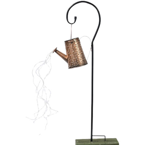 Lampes solaires étanches d'extérieur, lampes pour arrosoirs solaires, luminaires décoratifs de jardin, lanternes solaires suspendues rétro en métal avec guirlande lumineuse.