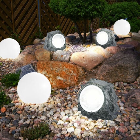Décoration de jardin Pagode Figurines lumineuses solaires Lampes solaires  pour figurine décoration extérieure, optique pierre, 1x