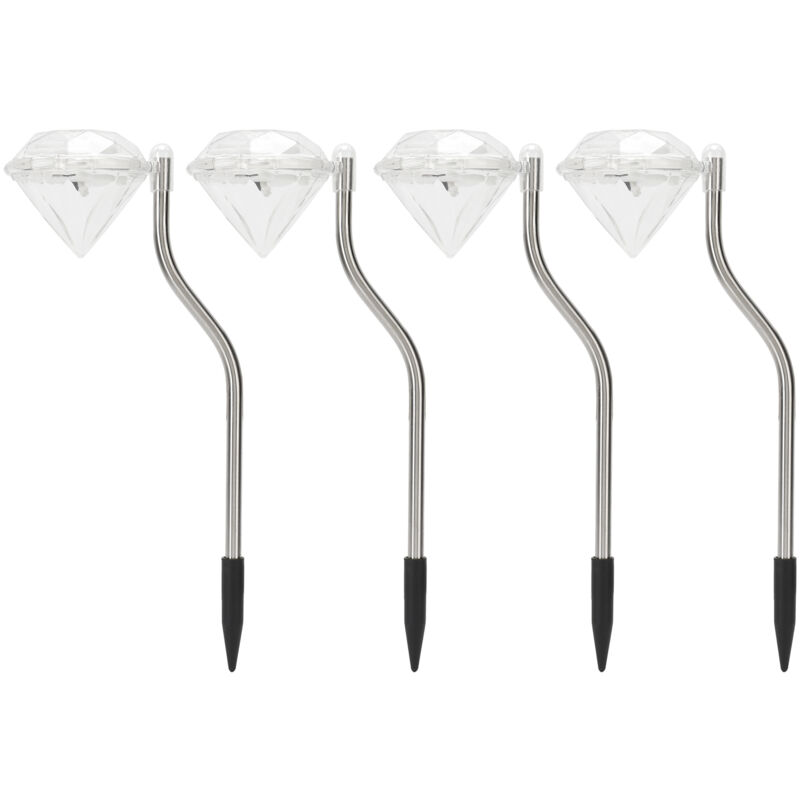 Lampes solaires LED d'extérieur, résistantes à la pluie, lampadaire d'extérieur pour décoration de jardin, pelouse, cour