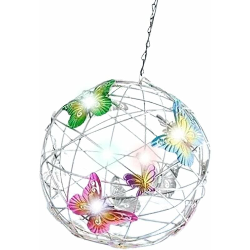 Csparkv - Lampes solaires Papillon d'extérieur Lanternes solaires Paysage Papillon Lumières extérieures étanches pour Jardin, terrasse, fête, Cour,
