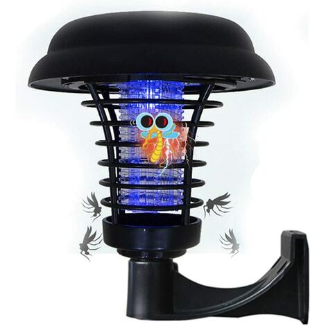 Lampes solaires portatives Actionnées solaires de Moustique de Lampe de Moustique de Lampe Solar Electric Indoor Bug Lampe Solaire Anti-Moustique l'utilisation Outdoor Garden Jardin