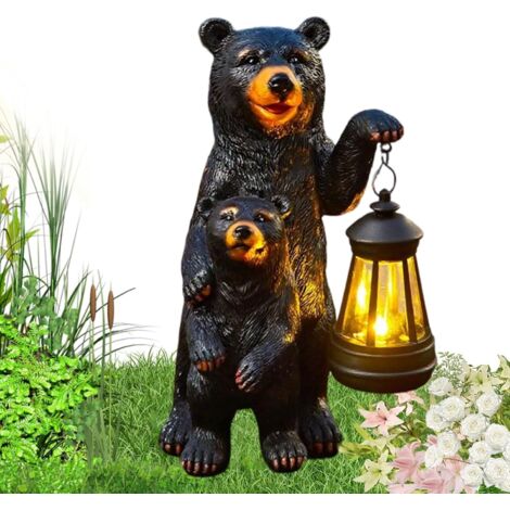 Lampes solaires - Statue décorative - En résine - Cadeau pour femme - Pour