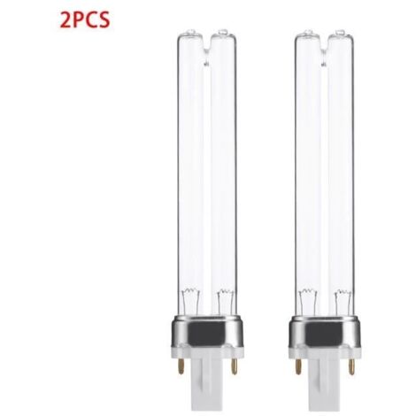 Lampes UV - G23 - 9W - Lot de 2 - Pour aquarium et stérilisation