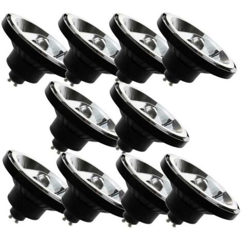 Lampesecoenergie – Lot de 10 spots LED AR111 GU10 12W blanc neutre 4000K – Flux lumineux 1050lm – Angle d'éclairage 45° – Tension 230V