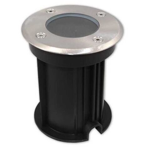 Lampesecoenergie – Spot encastrable extérieur sol LED étanche IP66 – Aluminium et verre trempé – Compatible GU10 – Ø108 x 135 mm pour éclairage jardin