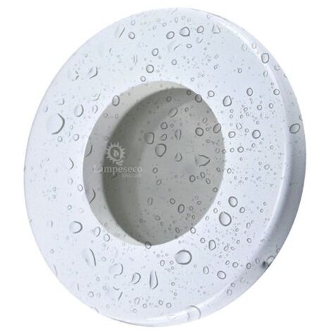 Lampesecoenergie – Spot encastrable salle de bain étanche IP44 blanc – Douille céramique GU10 230V – Installation facile – Dimensions 85mm x 55mm