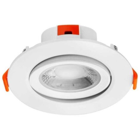 Lampesecoenergie – Spot LED encastrable 5W blanc neutre 4000K – Transformateur intégré – Lumens 460 – Pour plafond et murs – Installation simplifiée - 425lm