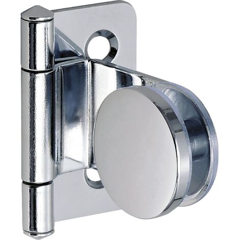 LAMP®Glastürscharnier GH34-0, Glas 4-6mm 32x38 mm, Stahl verchromt