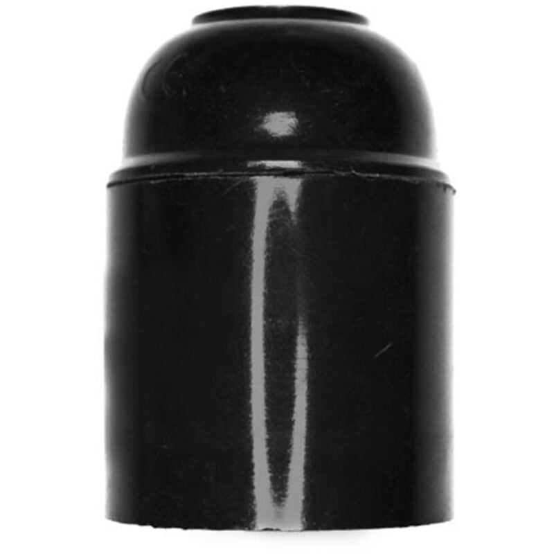 EDM - Verstärkter Bakelit Lampenhalter E27 Schwarz 22285