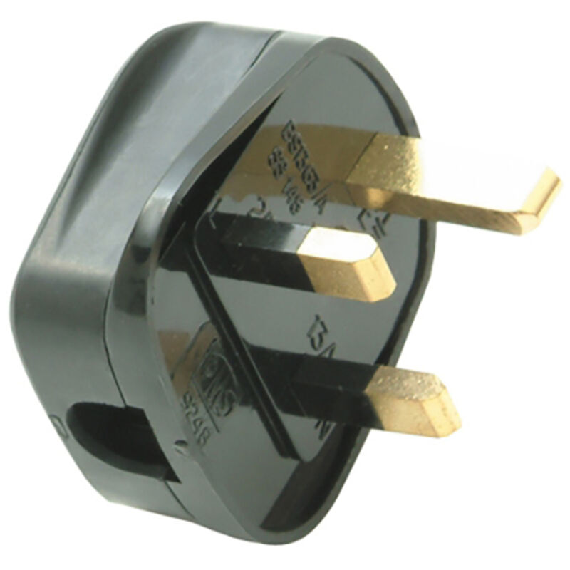 Tbc Smj Black Fused Plug 13A (Trade Pack 20) SMJTB13FP