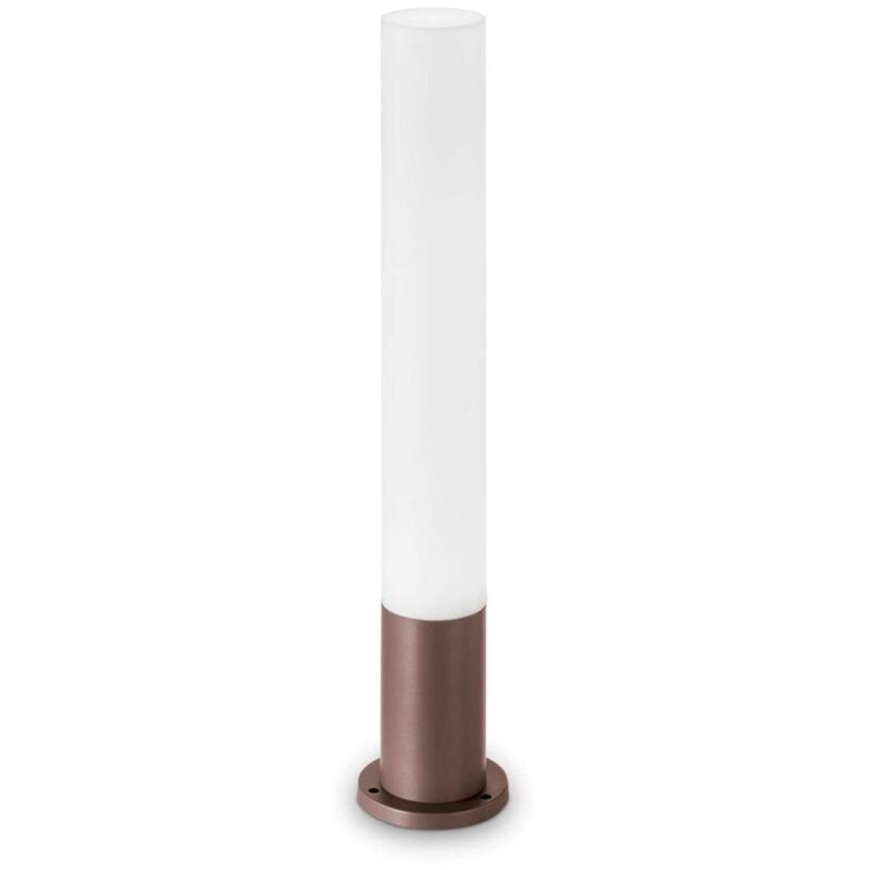 Ideal Lux - Palo Da Esterno Tondo Moderno Edo Alluminio-Materie Plastiche Coffee Gx53