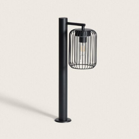 LEDKIA Lampioncino per Esterni 60cm Acciaio Inox Dadawa Nero