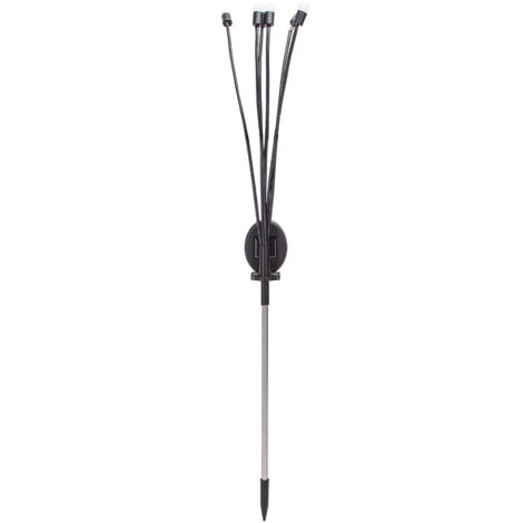 Lampioncino segnapassi Led Feelers 0,04W Argento in acciaio con pannello solare IP44 Bianco freddo 6500K con sensore crepuscolare Aigostar