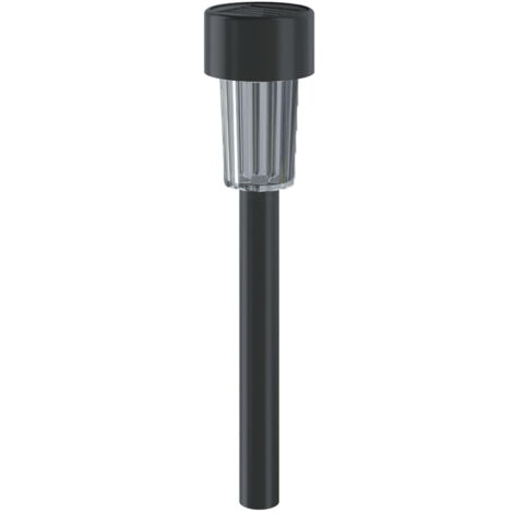 Lampioncino segnapassi Led Goblet 0,006W Nero con pannello solare IP44 Bianco freddo 6500K con sensore crepuscolare Aigostar
