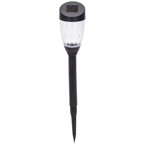 Lampioncino segnapassi Led Hala 0,006W Nero con pannello solare IP44 Bianco freddo 6500K con sensore crepuscolare Aigostar